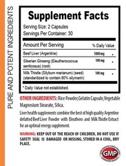 liver detox – LIVER SUPPORT COMPLEX – siberian ginseng seeds – 2 Bottle 120 Caps