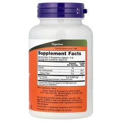 Now Foods NutraFlora FOS Pure Powder 4 oz 113 g GMP Quality Assured, Vegan,