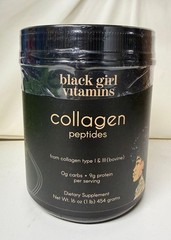 Black Girl Vitamins Collagen Peptides Powder Supplement EXP 03/2030 Powder