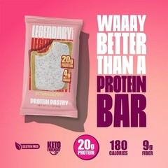 Legendary Foods Protein Pastry Strawberry 4 Pack Keto Gluten Free Low Carb Snack
