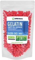 Capsules Express- Size 00 Red Empty Gelatin Capsules Gelcaps Pills Caps