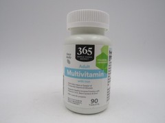 Whole Foods Market 365 Adult Daily Multivitamin w/ Iron 90 Tablets Exp 02/28