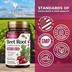 Organic Beet Root – 1300Mg per Serving – Extra Strength Organic Beetroot Powder