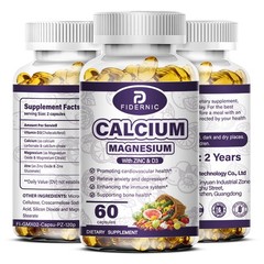 180 PCS Zinc Calcium Magnesium & Vitamin D Complex Supplement Vegetarian