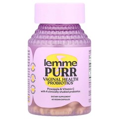 2 X Lemme, Purr, Vaginal Health Probiotics, 60 Vegan Capsules