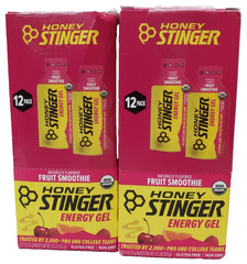 Honey Stinger Organic Fruit Smoothie Energy Gel, 12 Pack, 13.2 Ounce- 2 Count
