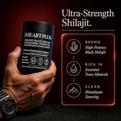 Plus+Ultra Black Shilajit for Men 80% Fulvic Acid 60 Caps Exp 04/2029