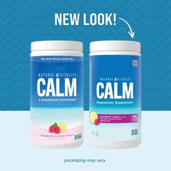 Natural Vitality Calm, Magnesium Citrate Supplement, Anti-Stress Drink 16OZ