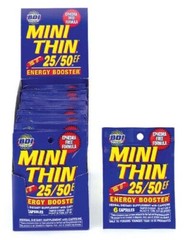 Mini Thin 25/50 Energy Box 24 PACKS – 6 Capsules Pack