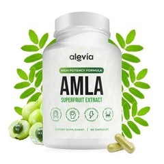 Alevia Organic Amla Capsules 1000mg Indian Gooseberry Antioxidant Supplement 60c