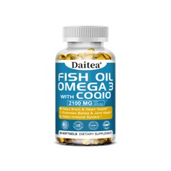 Omega 3 Fish Oil With Epa & Dha Highest Potency Non-Gmo 30/60/120 Softgels