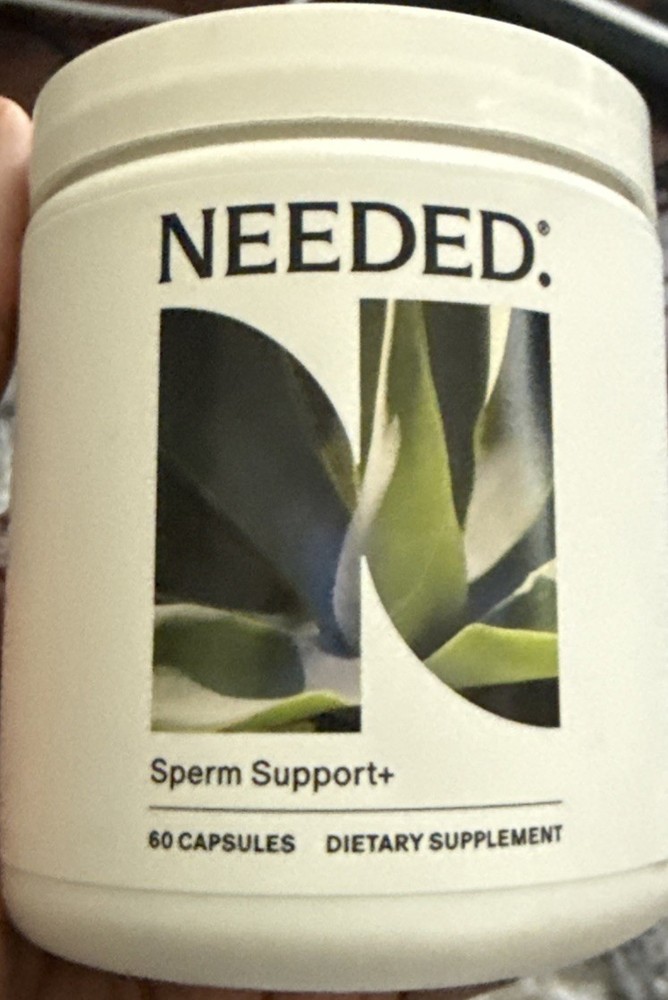 Needed Sperm Quality Support Supplement 60 Capsules New Sealed
