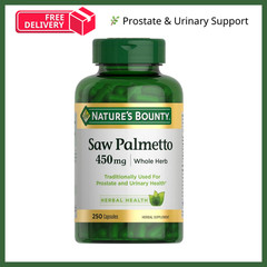 Nature’s Bounty Saw Palmetto 250 Count Herbal Supplement For Men’s Health