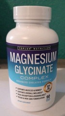 Magnesium Glycinate Complex 525 MG 90 Caps. Advanced Chelated Formula. Exp 2/28