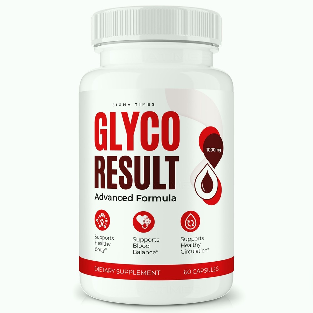 Glyco Result Capsules, GlycoResult Blood Support & Metabolic Balance Pills 60ct
