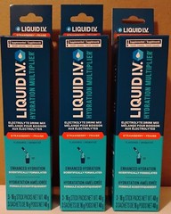 Liquid I.V. Hydration Multiplier – Strawberry Flavor – 3 Packets each x 3 Boxes