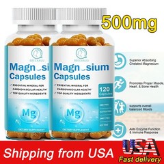 Magnesium Glycinate | 500mg | 240 Capsules | Buffered & Chelated