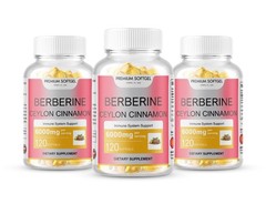 360 Softgels Berberine with Ceylon Cinnamon 5000mg 180 Servings