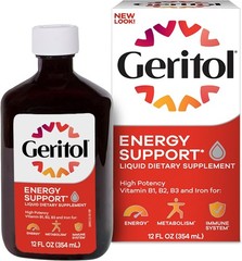 Geritol Liquid Multivitamin and Iron Supplement for Energy Support 12 Fl Oz