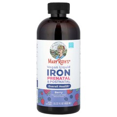 2 X MaryRuth’s, Vegan Liquid Iron Prenatal & Postnatal, Berry, 15.22 fl oz (450