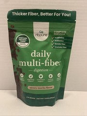 Nbpure Daily Multifiber Savory Mocha Powder 45 Servings Complete Formula
