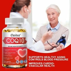 COQ10 Promotes Healthy Mouth And Gums Supports Energy Generation 30-120 Capsules