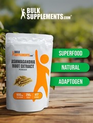 BulkSupplements Ashwagandha Extract Powder 250g – 600mg Per Serving