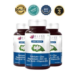 Bliss Wel.ness Calcium Magnesium Zinc 120 Tabs Pack of 3