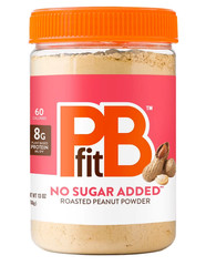 PBfit No Sugar Added Peanut Butter Powder, 8g Protein 9% DV, 13 oz