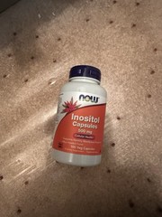 Now Foods Inositol 500 mg, 100 Capsules – NEW/Sealed – Best by 7/29