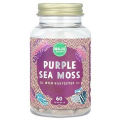 2 X Maju Superfoods, Purple Sea Moss, 60 Capsules (500 mg per Capsule)