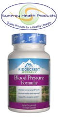 Ridgecrest Herbals Blood Pressure Formula – 120 Vegan Capsules
