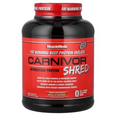 2 X MuscleMeds, Carnivor� Shred, Hydrolyzed Protein, Vanilla Caramel, 3.8 lbs (