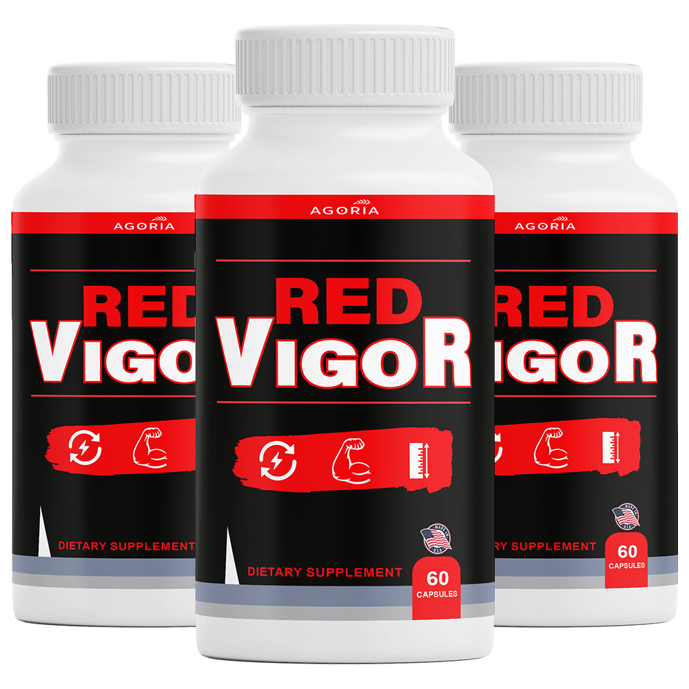 ( 3 Pack ) Red Vigor for Men, Redvigor Advanced Daily Male Support Capsules