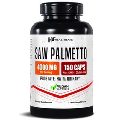 Healthfare Saw Palmetto Extract | 150 Vegan Capsules | 150 Count (Pack of 1)