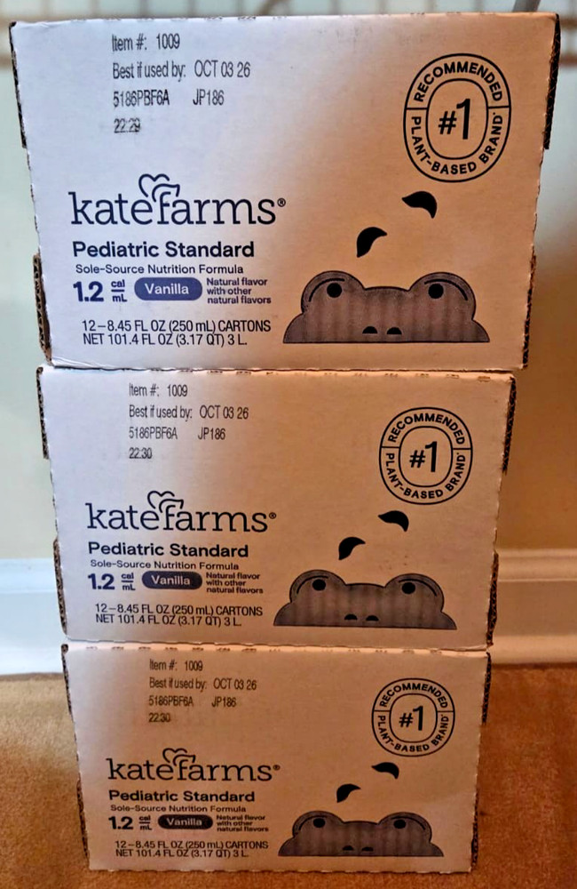 Kate Farms Pediatric Standard 1.2 Vanilla – EXP 10/2026 – 3 CASES – 36 ct – 8.45