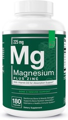 Essential Elements Triple Magnesium Glycinate & Malate + Zinc & D3 – 180 Capsule