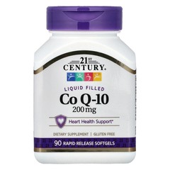 2 X 21st Century, Liquid Filled CoQ-10, 200 mg, 90 Rapid Release Softgels