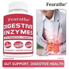 Gut Health Supplements Digestive Enzymes 120 Capsules Digestive System Health
