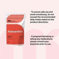 Gluten Free Astaxanthin 12mg Softgels, 4 Supply