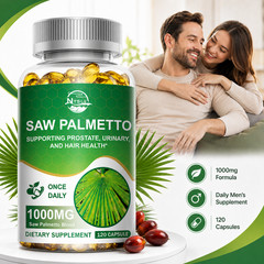 Saw Palmetto 1000mg 120 Capsules Men’s Wellness Dietary Supplement