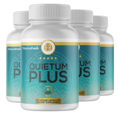 4 Bottles Quietum Plus Tinnitus Relief Supplement 60 Capsules x 4