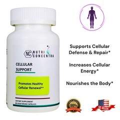 Cellular Support, Cellular Nutrients, Cellular Food, 750 mg, 90 Capsules.