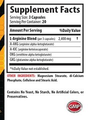 pre workout supplements – NITRIC OXIDE 2400 – post workout pills – 1 Bottle
