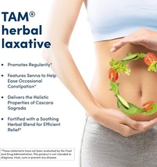 American Health TAM Herbal Laxative 250 Tabs 3 Pack Total 750 CT Natural Relief
