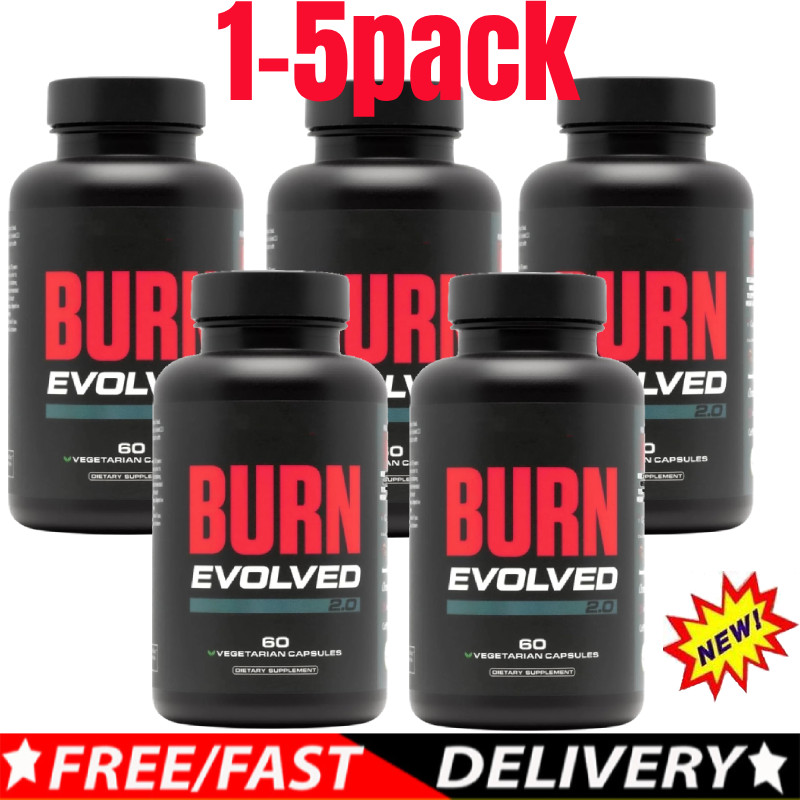 Burn Evolved 1-5-Bottle Stack Weight Loss Supplement with Green Tea &Caffeine US