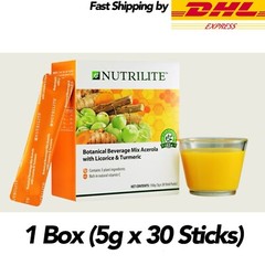 30 Stick AMWAY NUTRILITE Botanical Beverage Mix Acerola with Licorice & Turmeric