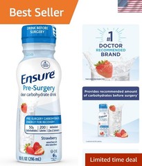 Ensure Pre-Surgery, Clear Carbohydrate Drink, Strawberry, 10 fl oz, 4 Count