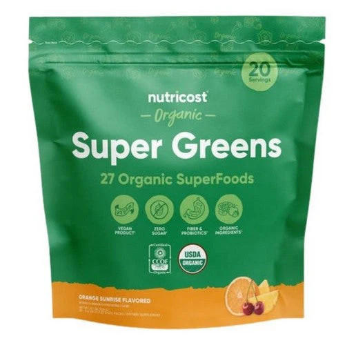 Super Greens Stickpacks Orange Sunrise Organic 20 Stick