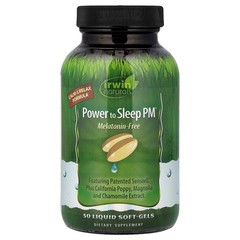 2 X Irwin Naturals, Power to Sleep PM�, Melatonin-Free, 50 Liquid Soft-Gels